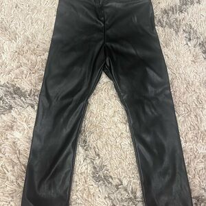 Crewcuts Black Leather Pants